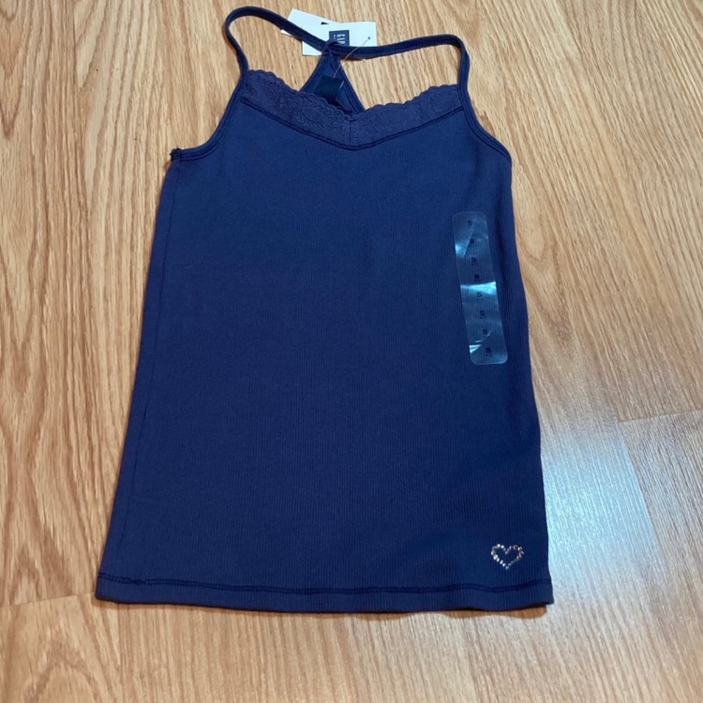 NWT Gap blue‎ ribbed tank small 6-7